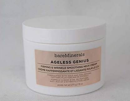 BAREMINERALS Ageless Genius Firming & Wrinkle Smoothing Neck Cream, 6 Ounce, Multi
