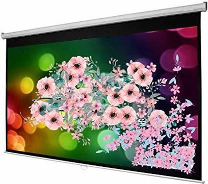 Savsol Manual Auto-Lock Series, Projector Screen, 4:03 Aspect Format, 7 Ft. Width x 5 Ft. Height with 100" Diagonal, in HD,3D and 4k Ready (7 Feet (W) x 5 Feet (H) - 100" Inch) Projector Screen (Width 210 cm x 151 cm Height)