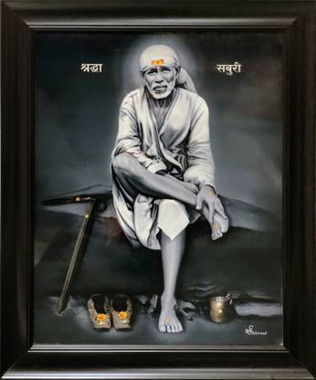 Deep Ganesh Arts Sai Baba Religious Frame