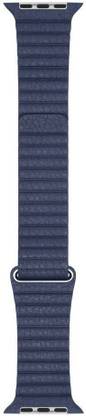 Juberous Adjustable Leather 42mm/44mm Band with Strong, Ultra Secure Magnetic Closure Dark Blue Smart Watch Strap