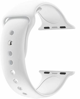 Frazil Soft Silicone Sport 42mm/44mm Band White Smart Watch Strap