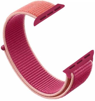 Frazil Soft Lightweight Breathable Nylon Loop Sport 42mm/44mm Band Pomegranate Smart Watch Strap