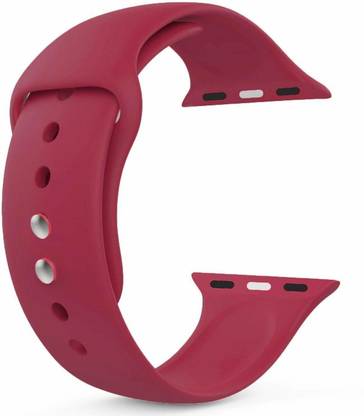 Frazil Soft Silicone Sport Loop 42mm/44mm Band Wine Red Smart Watch Strap
