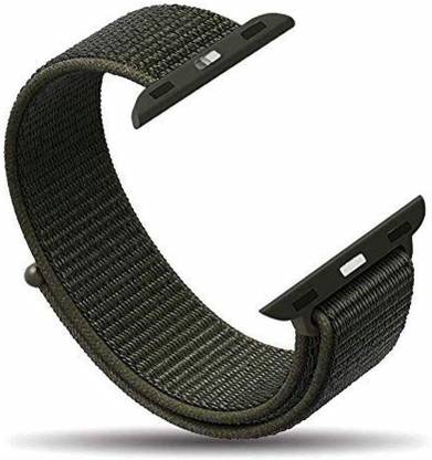 Frazil Soft Lightweight Breathable Nylon Loop Sport 42mm/44mm Band Cargo Khaki Smart Watch Strap