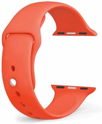 Juberous Soft Silicone Sport 42mm/44mm Band Orange Smart Watch Strap