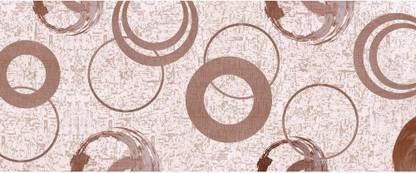 WALLDESIGN 609.6 cm Circles Decorative Texture Brown Wall Border Sticker - 3 inch width by 20 ft length - Large Self Adhesive Sticker
