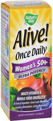 Nature's Way Alive Once Daily Women's 50+ Ultra Potency Multivitamin, 60 Tablets