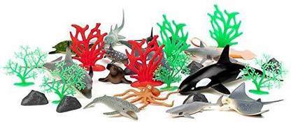 Animal Planet Ocean Animals set of 30 pcs. for kids | Learning toys for kids | playful learning toys for kids | wild animals model toys for kids | learning and education toys for kids