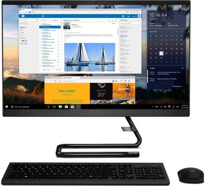 Lenovo ideacentre Core i3 (10th Gen) (8 GB DDR4/512 GB SSD/Windows 10 Home/23.8 Inch Screen/A340-24IWL) with MS Office