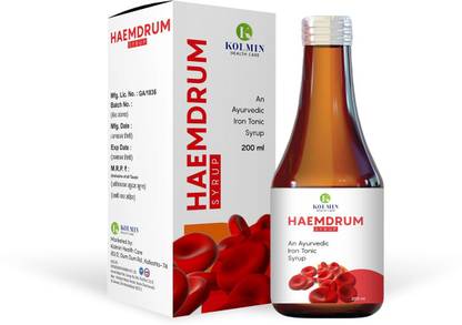 कोल हेल्थकेयर HAEMDRUM - Syrup (Ayurvedic tonic to improve Hemoglobin) - 200 ml