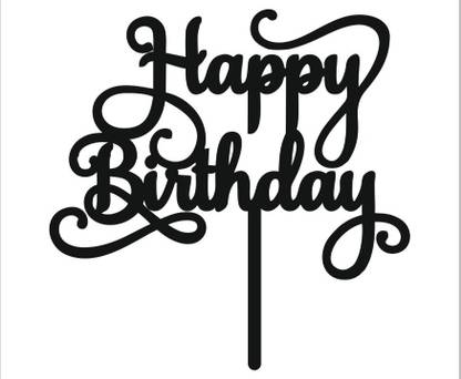 thecaketopper HAPPY BIRTHDAY Cake Topper