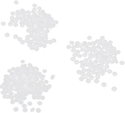 Bhavya Enterprises Resin Snap Buttons Fasteners Poppers T3 10.7mm Pack of Approx.100 Sets White Metal Buttons