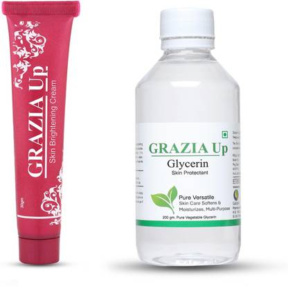Grazia Up Skin Brightening Cream 30gm With 100 Pure Natural Glycerin For Beauty And Skin Care Soften Moistrizes Price In India Buy Grazia Up Skin Brightening Cream 30gm With