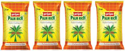 Priya Refined Palmolein Oil Palm Oil Pouch