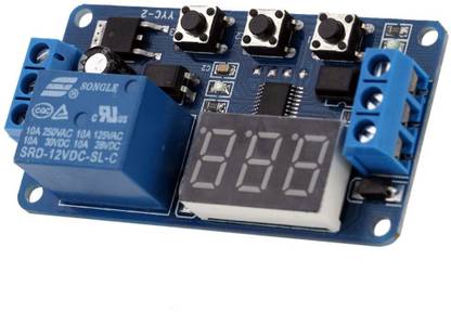 limitless products Timer Module Delay Timer 12V LED Display Automation Digital Delay Timer Control Switch Relay Module Electronic Components Electronic Hobby Kit