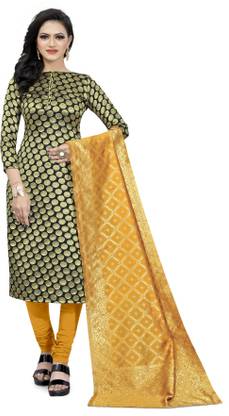 Cotton Silk Blend Woven Salwar Suit Material
