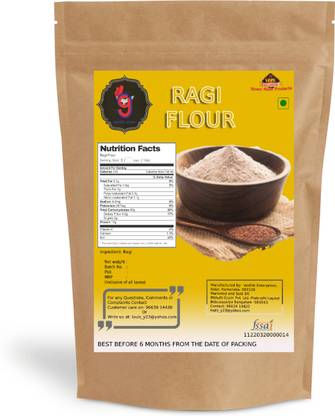 99Auth Premium Pure Ragi Flour/Finger Millet Flour Original No Adulteration 400g