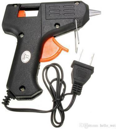 Aagaj 20 WATT HOT MELT Glue Gun with (Free 10 Transparent Glue Sticks)Low Temperature Low Temperature Cordless-Corded Glue Gun (7 mm) Adjustable Temperature Corded Glue Gun