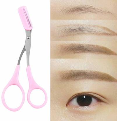 Delidge Mini Brow Class Cutting Scissors Easy-to-use Women Eyebrow Trimmer With Comb Cutting Scissors