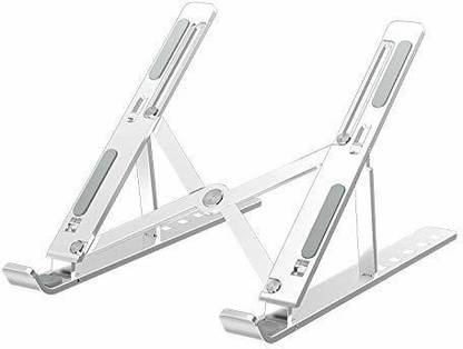 HAIYUN Aluminium Adjustable Laptop Stand/Portable Laptop Desk for Bed, Couch & Floor/Thin & Foldable Laptop Stand for All Laptop Sizes. Aluminium Floor and Desk Stand Rotatable Laptop Stand with Adjustable Height Compatible with Universal Laptops