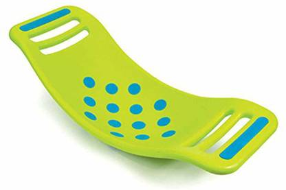 Fat Brain Toys Teeter Popper, Green for kids | sensory development toys | balance coordination toys| strength building toys for kids | motor skills developing toys | learning and education toys