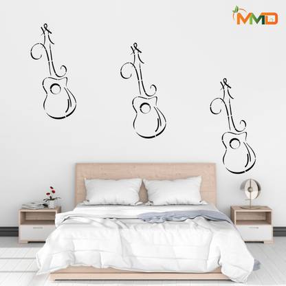 MMD DECORATION Chorus Tune Wall Stencil (Size:- 16" X 24") Chorus Tune Wall Stencil (Pack of 1, MUSICAL PATTERN) Wall Stencil Stencil