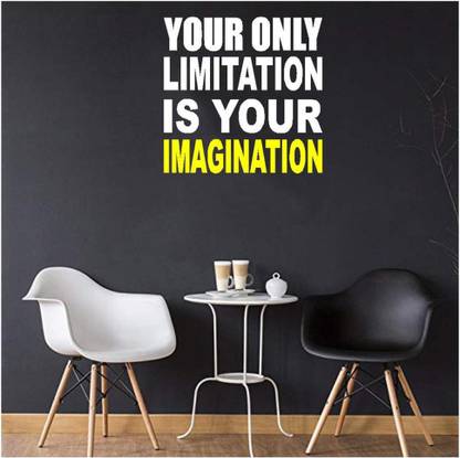 LYOMAN 59 cm youronly-whtylw Self Adhesive Sticker