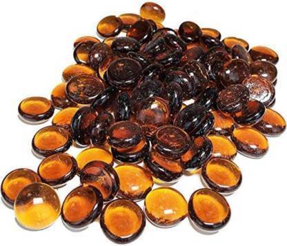 nain Super Shiny Glossy Decorative Vase Fillers Glass Pebbled For Home 500 GM Regular Asymmetrical Onyx Pebbles