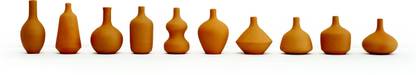 Artej Terracotta Miniature Pots (Vases) home decorative showpiece, Set of 10 Terracotta Vase