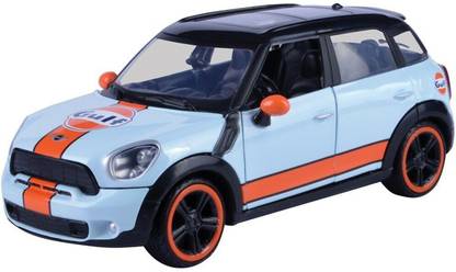 Motormax Licensed Die Cast 1:24 Gulf Series Mini Cooper & Countrymen Model Car