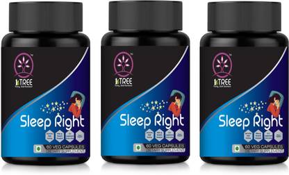1 Tree Sleep Right Capsules– Need Ki Goli– Need Tablets– Valerian Root Extract(Pack Of 3)