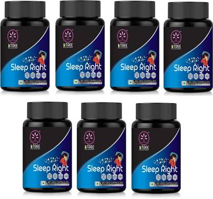 1 Tree Sleep Right Capsules–Need Ki Goli–Valerian Root Extract–Sleeping Tablet(Pack Of 7)