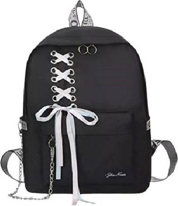 dicsoo Women's Polyester Stylish School Backpack (Pink) Backpack