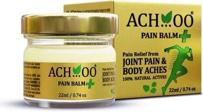 अच...ऊ  Pain Balm Plus for fast relief from Joints, Body, & Muscles pain, with 100% Natural Ingredients बाम