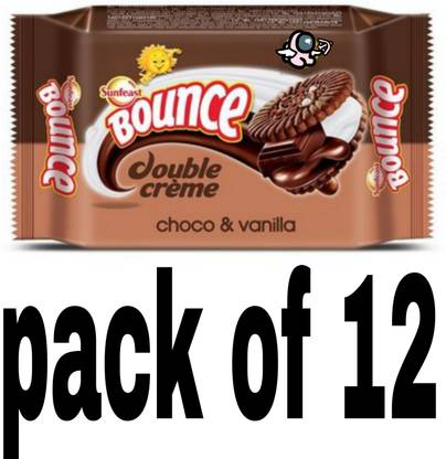 Sunfeast Bounce double cream vanila and chocolate biscuit Cream Filled Biscuit