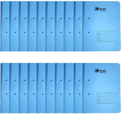 bindex Cardboard Office Cobra File Spring File (Blue) Pack of 20 Box File Binder Office | Portfolio | Documentation | Folder Cover | Index | Envelope File