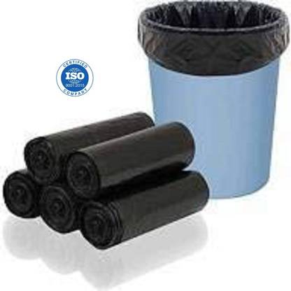 GCG PACK 05aablackgarbageme Medium 150 L Garbage Bag  Pack Of 5