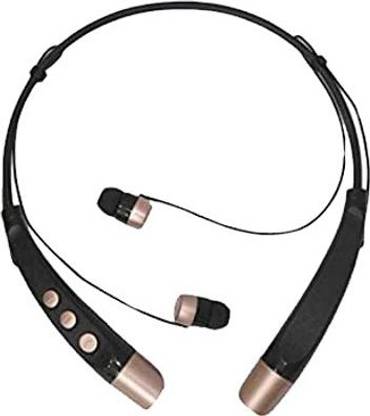 Music Play Universal Foldable Wireless Neckband with Inbuilt Mic Bluetooth