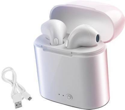 Kabeer enterprises Headset Headphone i7 EARBUDS Wireless Bluetooth Earphone Bluetooth