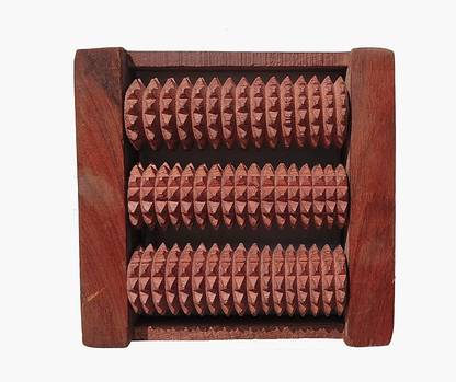 NOHUNT Bangles Wooden 3 Roller With Spikes Foot Massager Handheld Body massager, Acupressure Roller massager, Pain Relief Plane Masager for Neck Shoulder & Body Relaxation Massager // foot massager (Made in India) Bangles Wooden 3 Roller With Spikes Foot Massager Handheld Body massager, Acupressure Roller massager, Pain Relief Plane Masager for Neck Shoulder & Body Relaxation Massager // foot massager (Made in India) Massager
