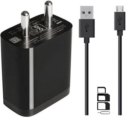 Siwi Wall Charger Accessory Combo for OTHO T3 | Oukitel C12 Pro | Oukitel K8 | Panasonic Eluga A3 Pro | Panasonic Eluga A4 | Panasonic Eluga Arc 2 | Panasonic Eluga I2 Activ Charger Original Adapter Like Wall Charger | USB Charger | Mobile Power Adapter | Fast Charger | Android Smartphone Charger | Battery Charger | High Speed Travel Charger With 1 Meter Micro USB Cable | Charging Cable | Data Cable