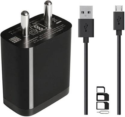 Siwi Wall Charger Accessory Combo for Adcom Ikon 4 | Adcom A350 | Adcom KitKat A54 | Adcom A40 | Adcom Thunder A500 | Adcom KitKat A47 | Adcom A35 | Adcom A350i | Adcom A50 Charger Original Adapter Like Wall Charger | USB Charger | Mobile Power Adapter | Fast Charger | Android Smartphone Charger | Battery Charger | High Speed Travel Charger With 1 Meter Micro USB Cable | Charging Cable | Data Cable