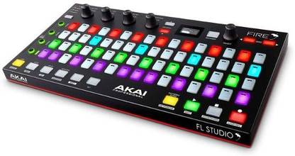 AKAI Professional USB MIDI Controller for FL Studio with FL Studio Fruity Edition software Fire | USB MIDI Controller for FL Studio with FL Studio Fruity Edition software Analog Portable Keyboard