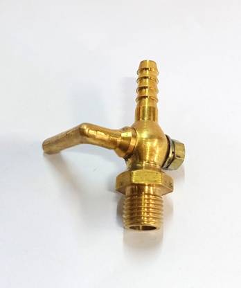 Hardware Brass Drain petcock Shut Off Valve 1/2'' 1-Way Union Pipe Joint