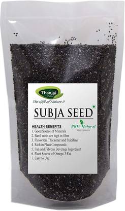 THANJAI NATURAL Sabja Seeds|Basil Seeds|Tukmaria Seeds Seed