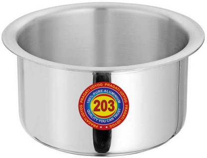 Pragati Udyog by Pragati Udyog Aluminium Bhagona/Tope/Patila Tope 7.5 L capacity 30 cm diameter