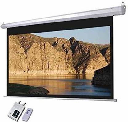 royality Universal Motorised Projector Screen Remote Control 7 Ft.(Width) x 5 Ft. (Height)-100’’ Diagonal in 4:3 Aspect Ratio Supporting Ultra HD Projector Screen (Width 213 cm x 152 cm Height)