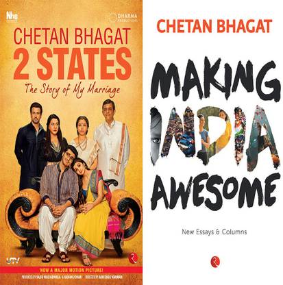 Making India Awesome: New Essays And Columns + 2 States The Story Of My Marriage (Set Of 2 Books)