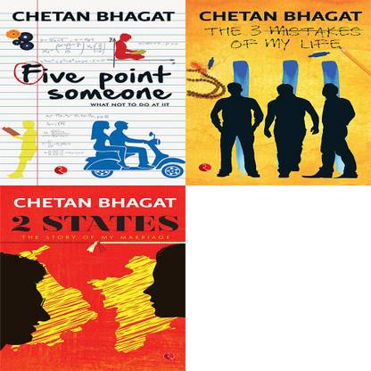 2 स्टेट्स: द स्टोरी ऑफ माय मैरिज + द 3 मिस्टेक्स ऑफ माय लाइफ + फाइव प्वाइंट समवन ; व्हाट नॉट टू डू एट IIT (सेट ऑफ 3 बुक्स)
