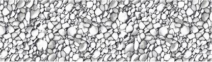 WALLDESIGN 914.4 cm White Small Pebble Stones Pattern White Wallpaper Border - 3 inch width by 30 ft length - Extra Large Self Adhesive Sticker